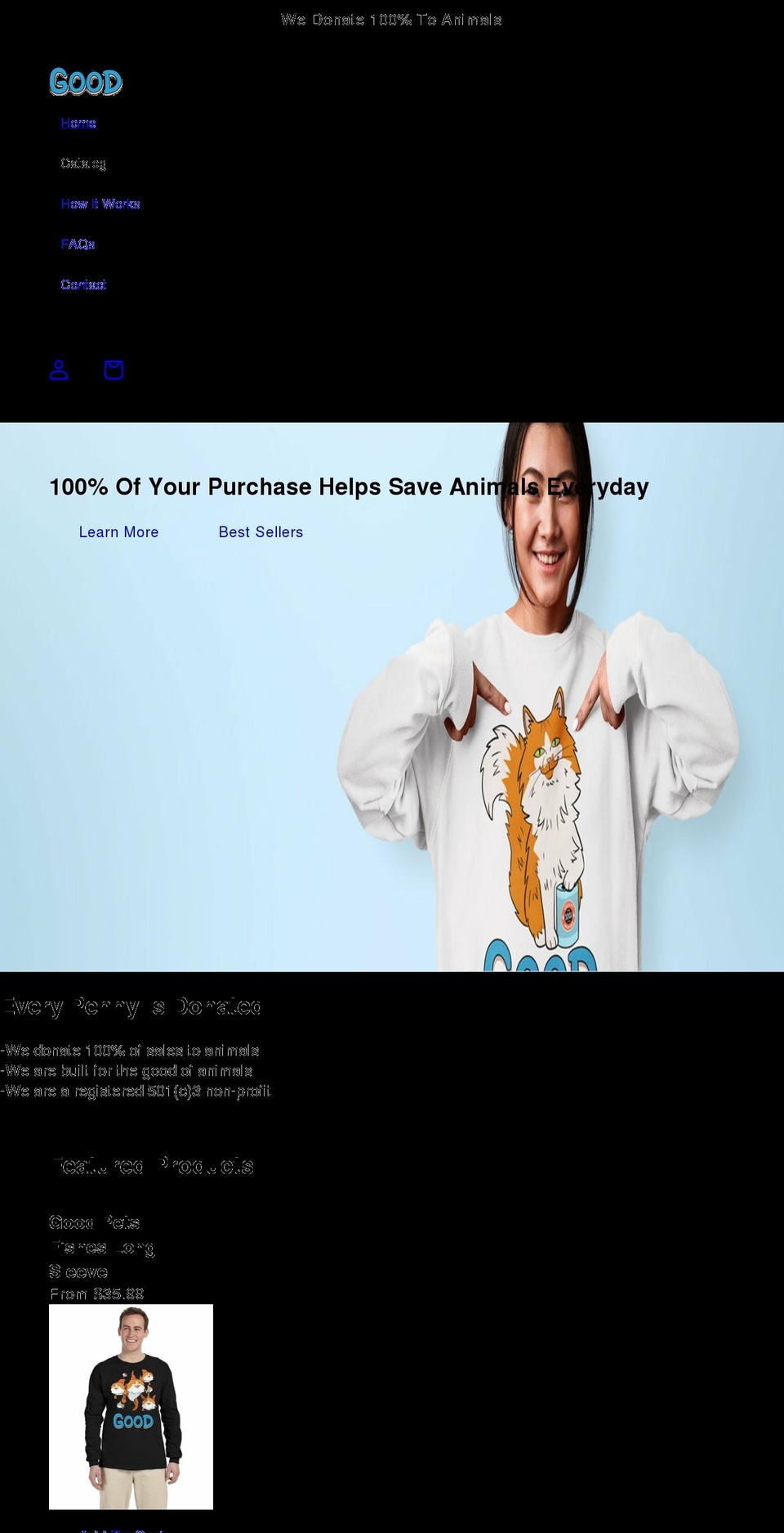 goodpets.org shopify website screenshot