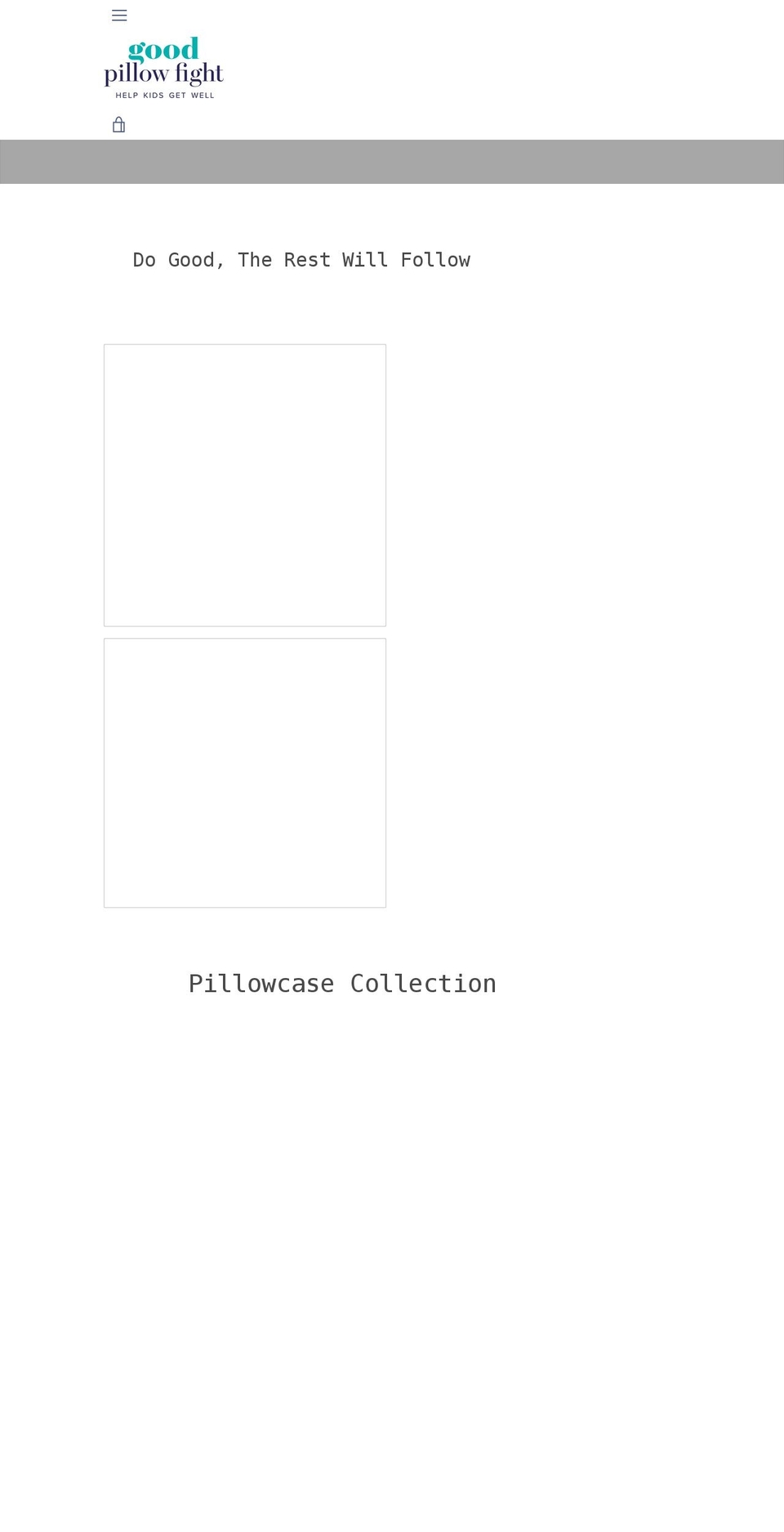 goodpillowfight.com shopify website screenshot