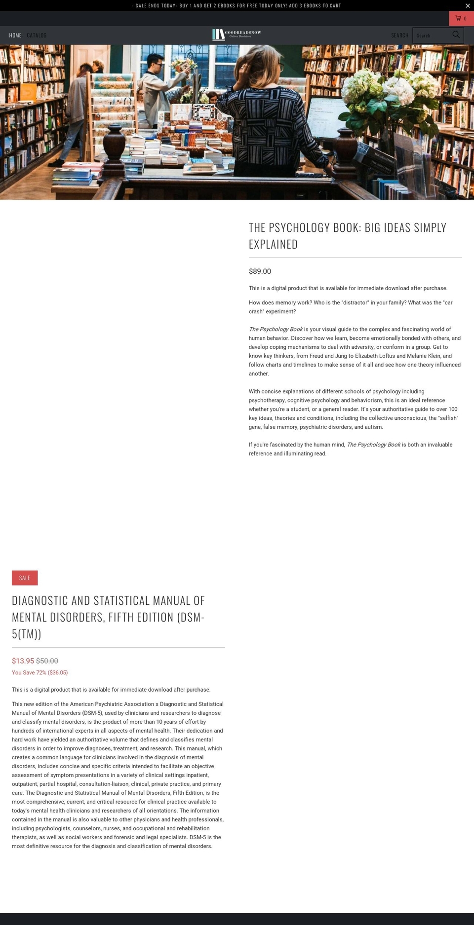 goodreadsnow.com shopify website screenshot