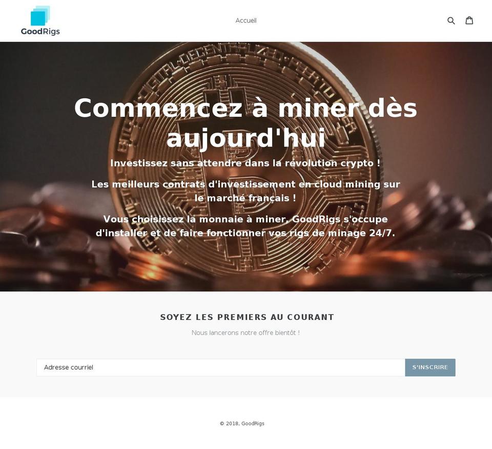 goodrigs.com — Shopify storefront screenshot
