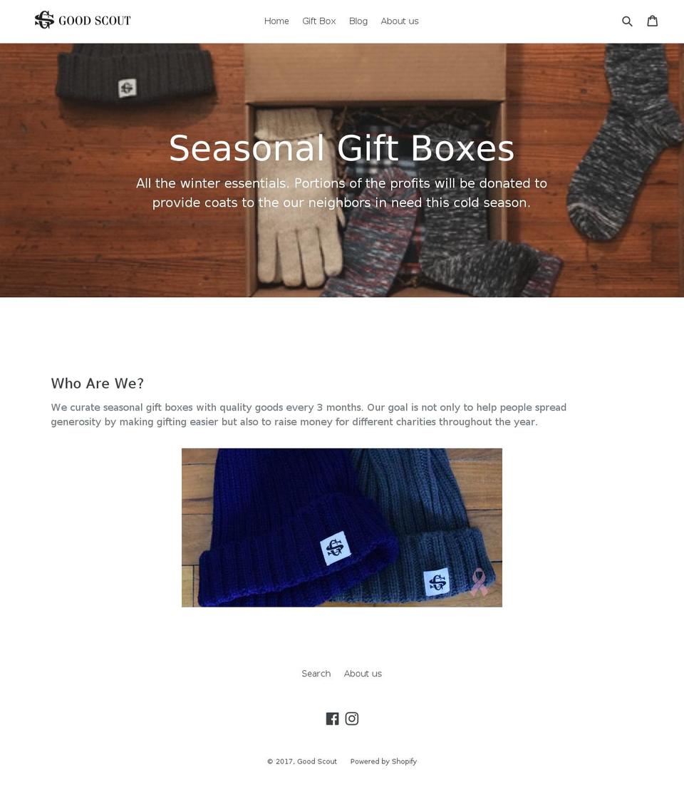 goodscout.org shopify website screenshot