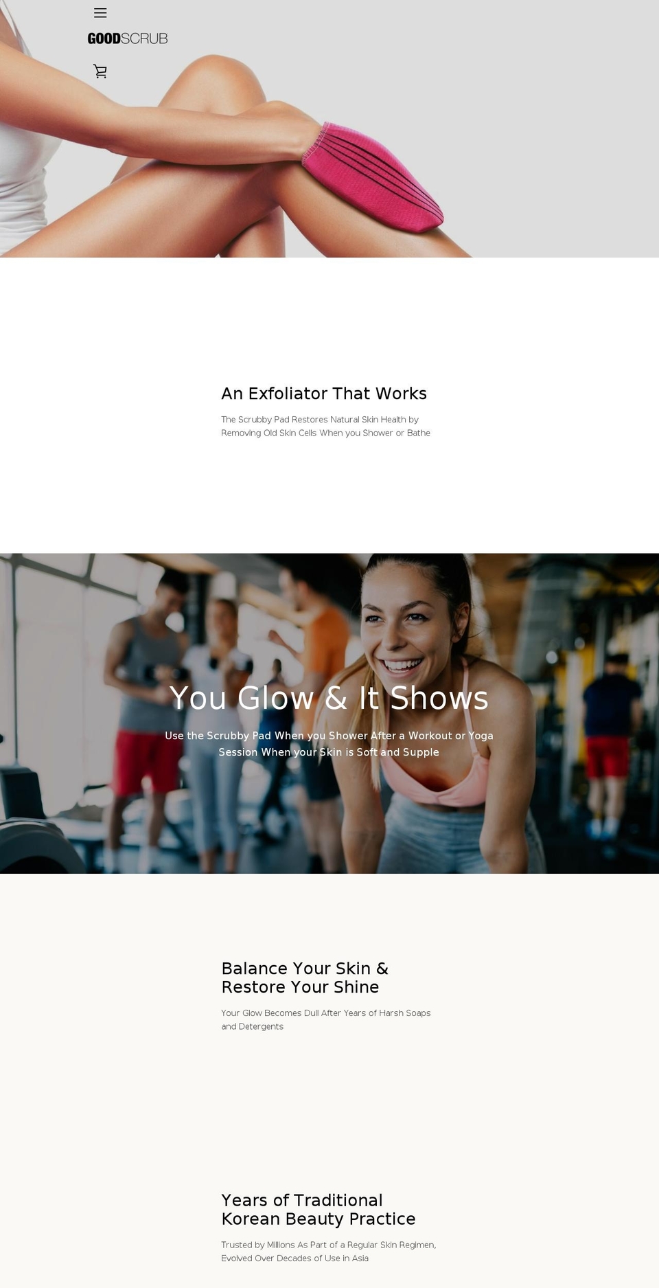 goodscrub.com — Shopify storefront screenshot