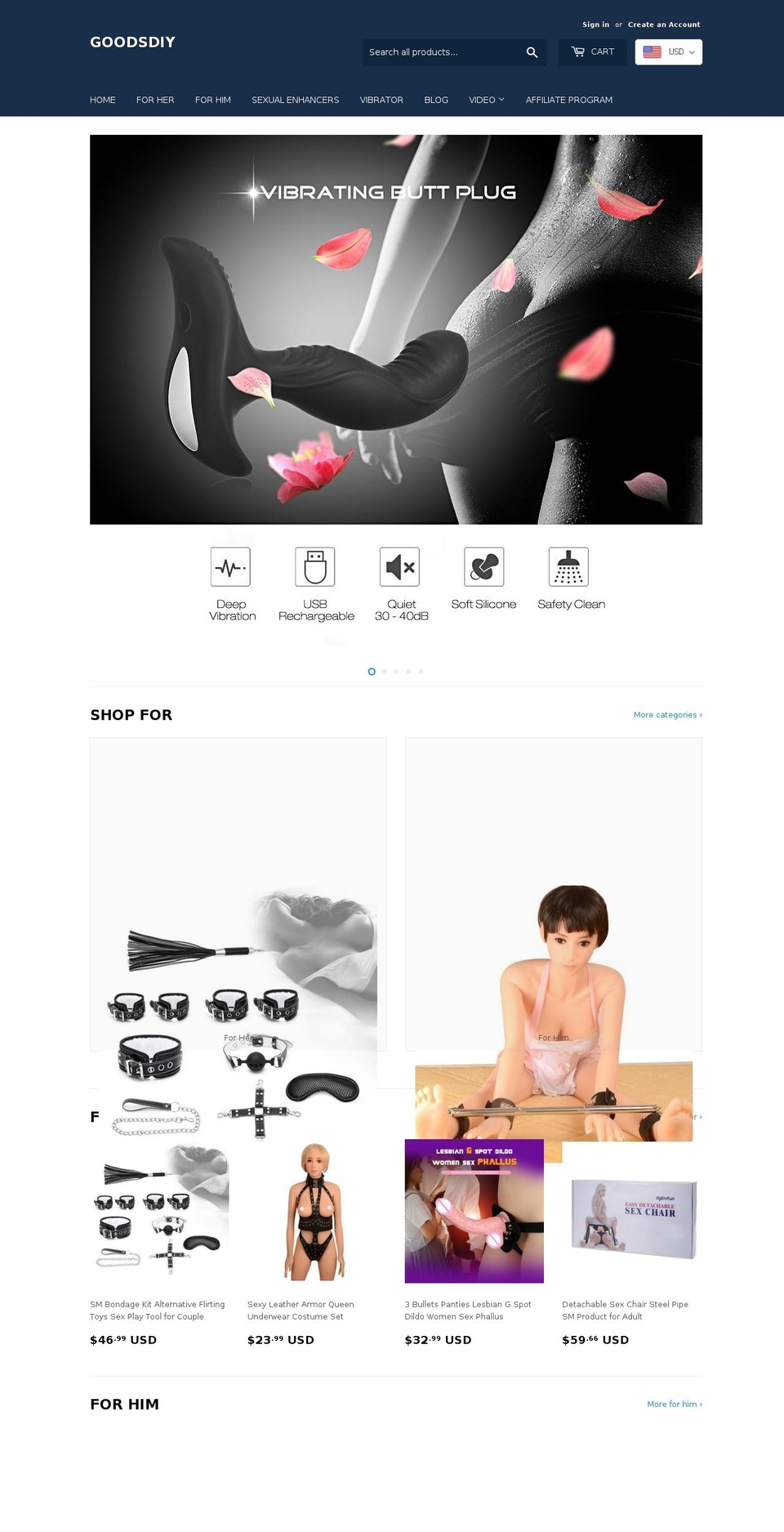 goodsdiy.com shopify website screenshot