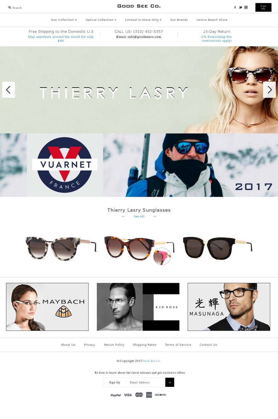 goodseeoptical.com shopify website screenshot
