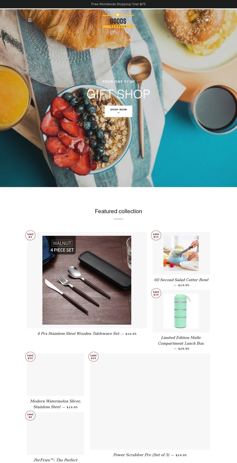 goodsgrabber.com — Shopify storefront screenshot