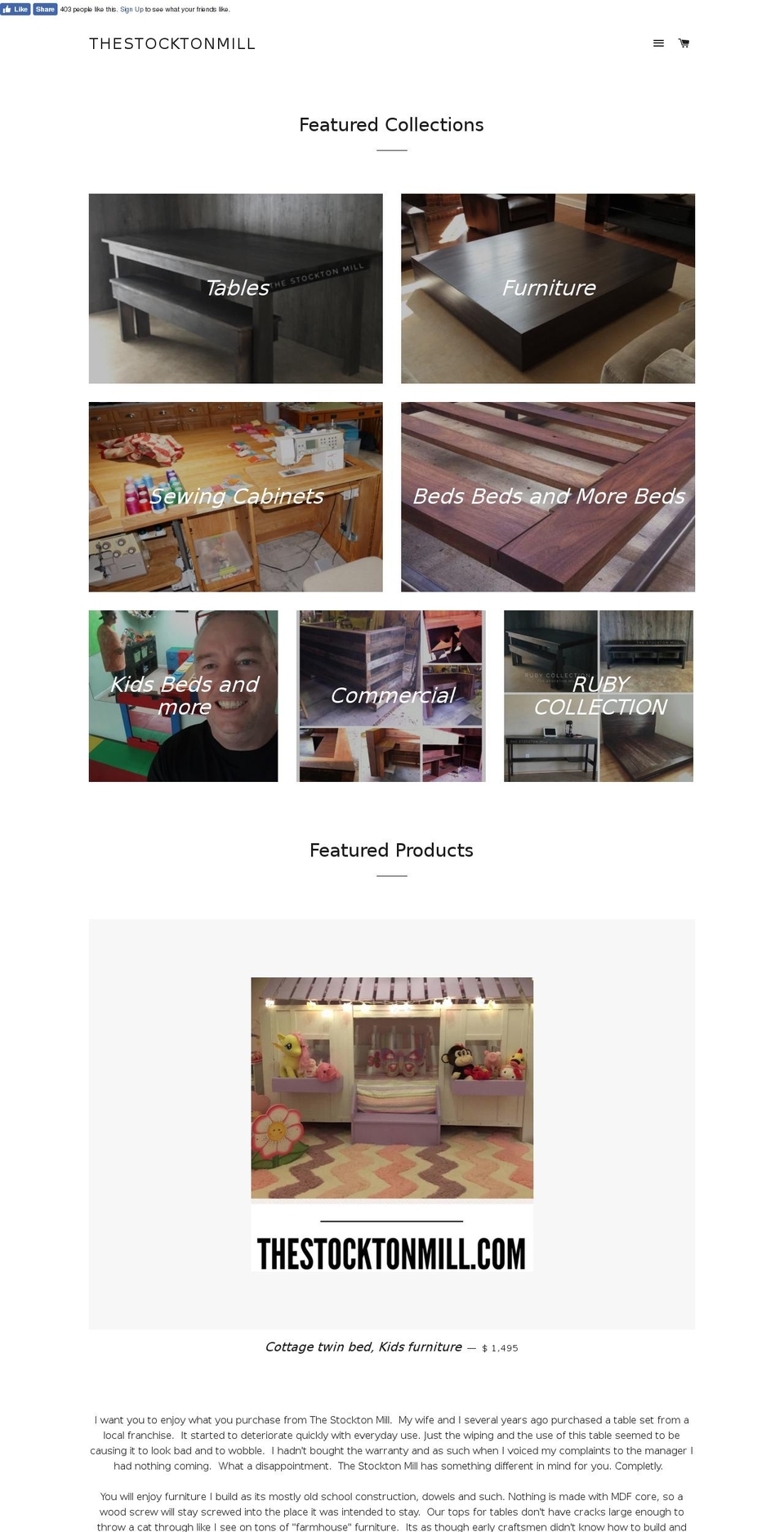 goodshepardwoodworking.com — Shopify storefront screenshot