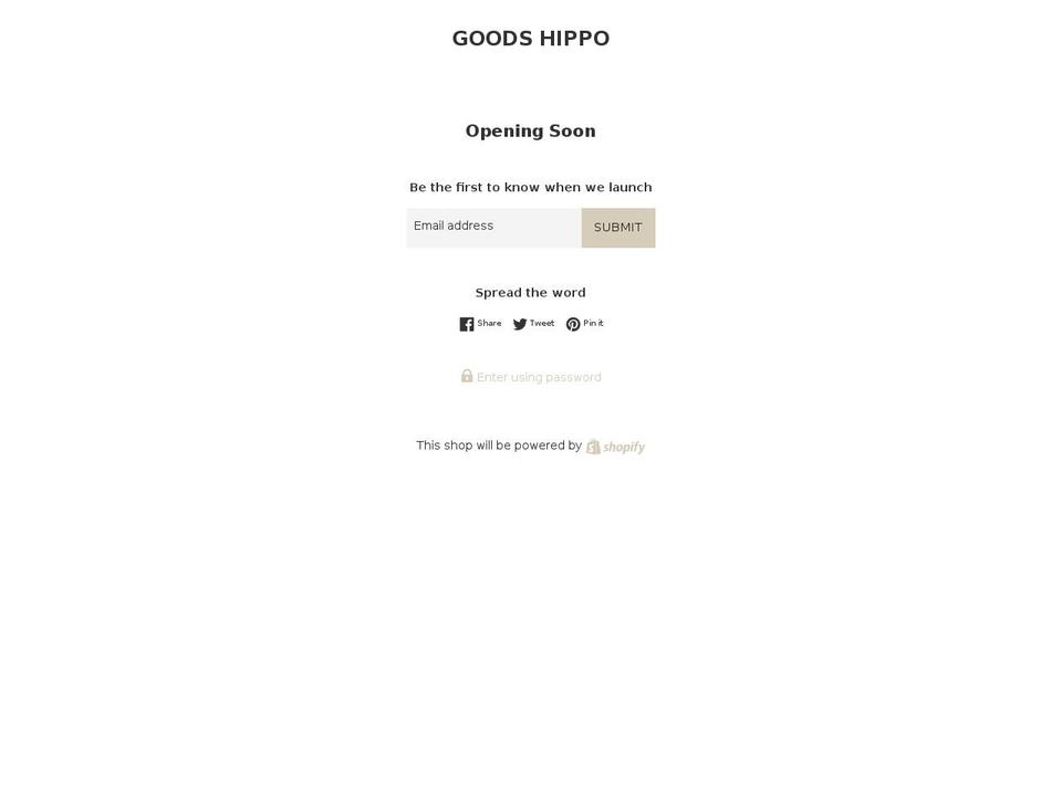 goodshippo.com — Shopify storefront screenshot