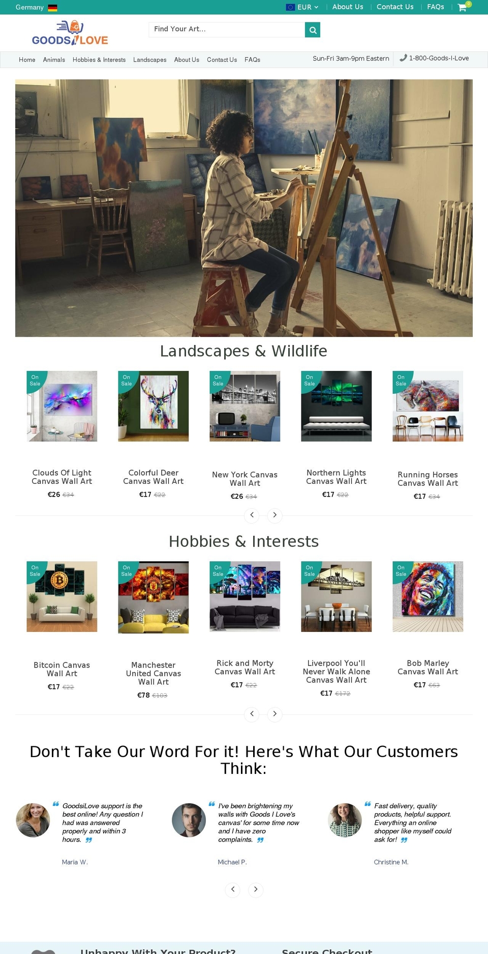 goodsilove.com — Shopify storefront screenshot