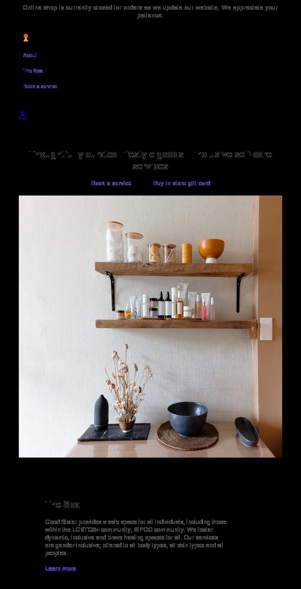 goodsister.shop shopify website screenshot