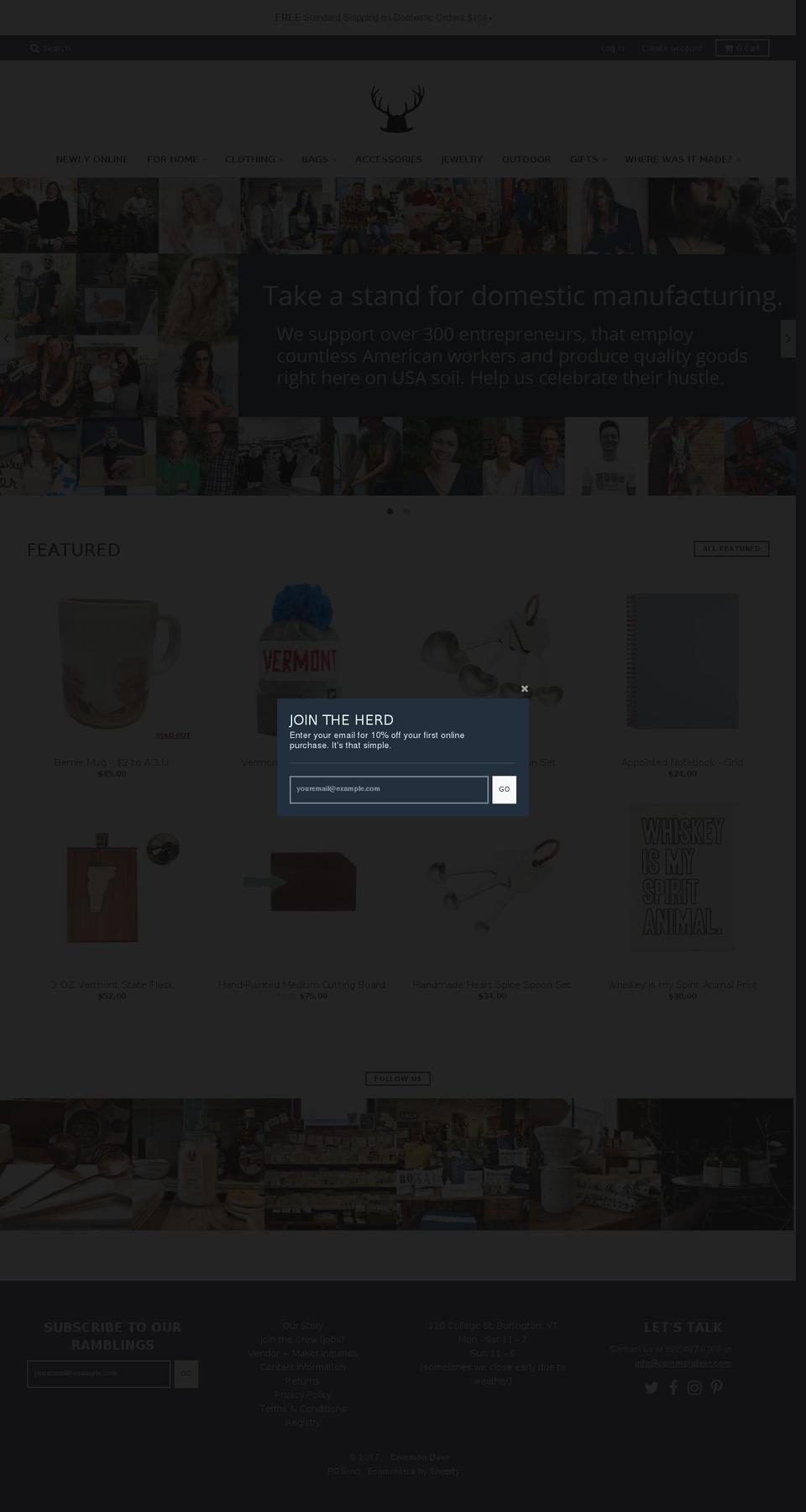 goodsmadehere.com shopify website screenshot