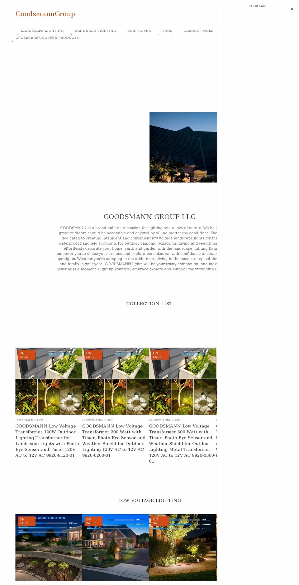 goodsmanngroup.com shopify website screenshot