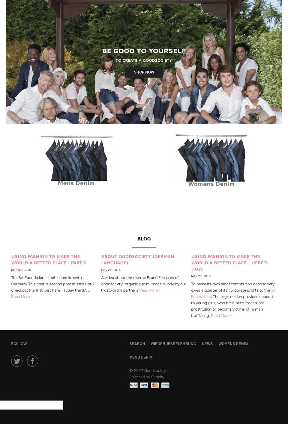 goodsociety.co shopify website screenshot