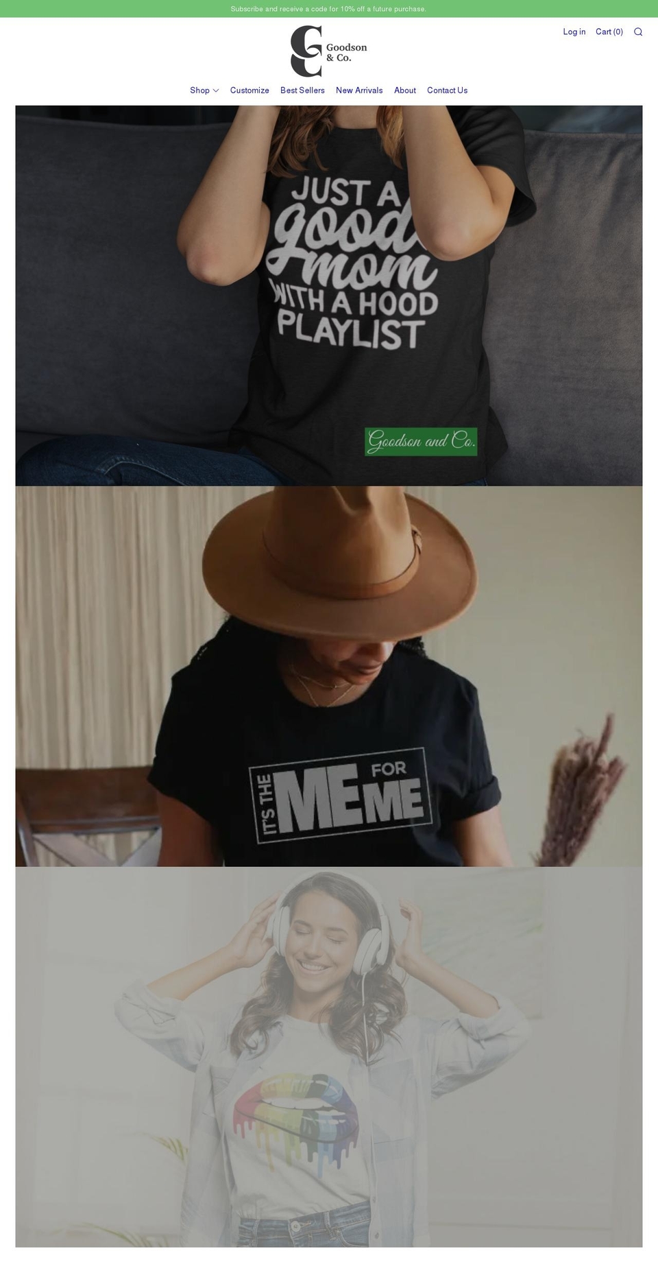 goodsonco.com shopify website screenshot