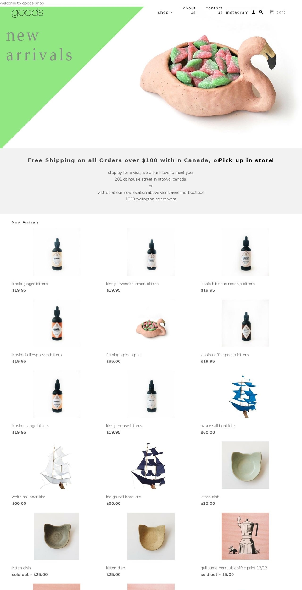 goodsottawa.com shopify website screenshot