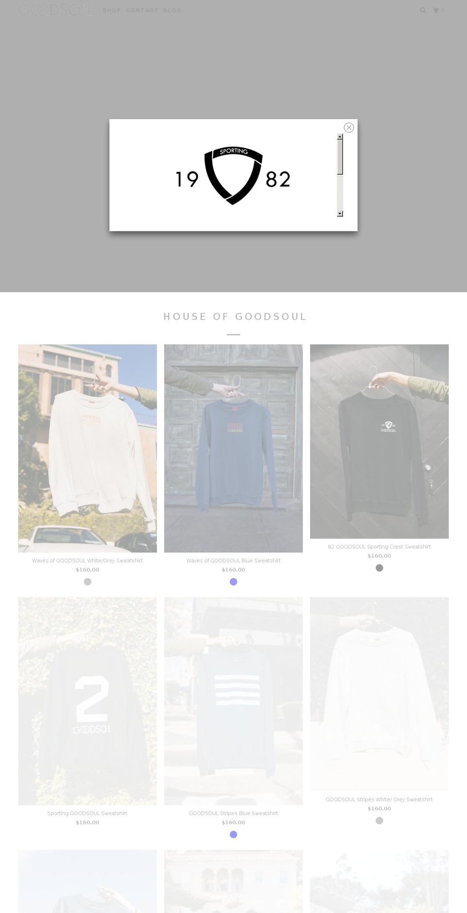 goodsoul.com shopify website screenshot