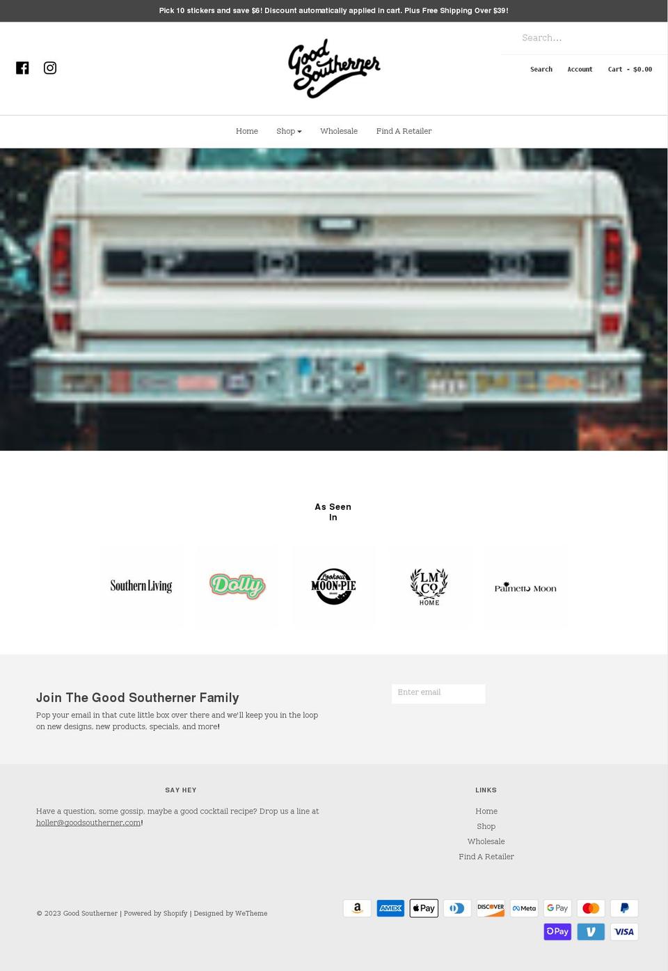 goodsoutherner.com shopify website screenshot