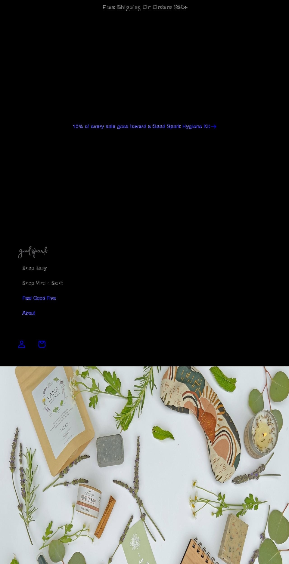goodsparkshop.com shopify website screenshot
