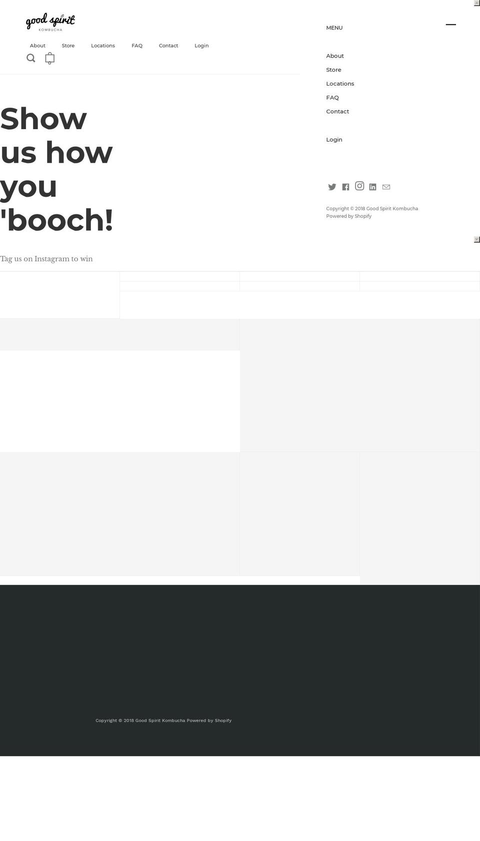 goodspiritkombucha.com — Shopify storefront screenshot