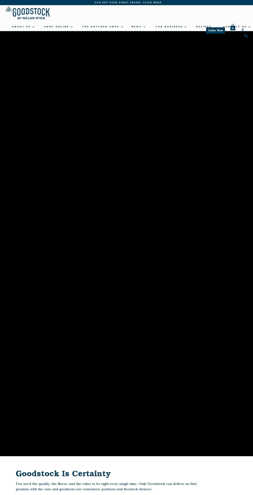 goodstocktx.com shopify website screenshot