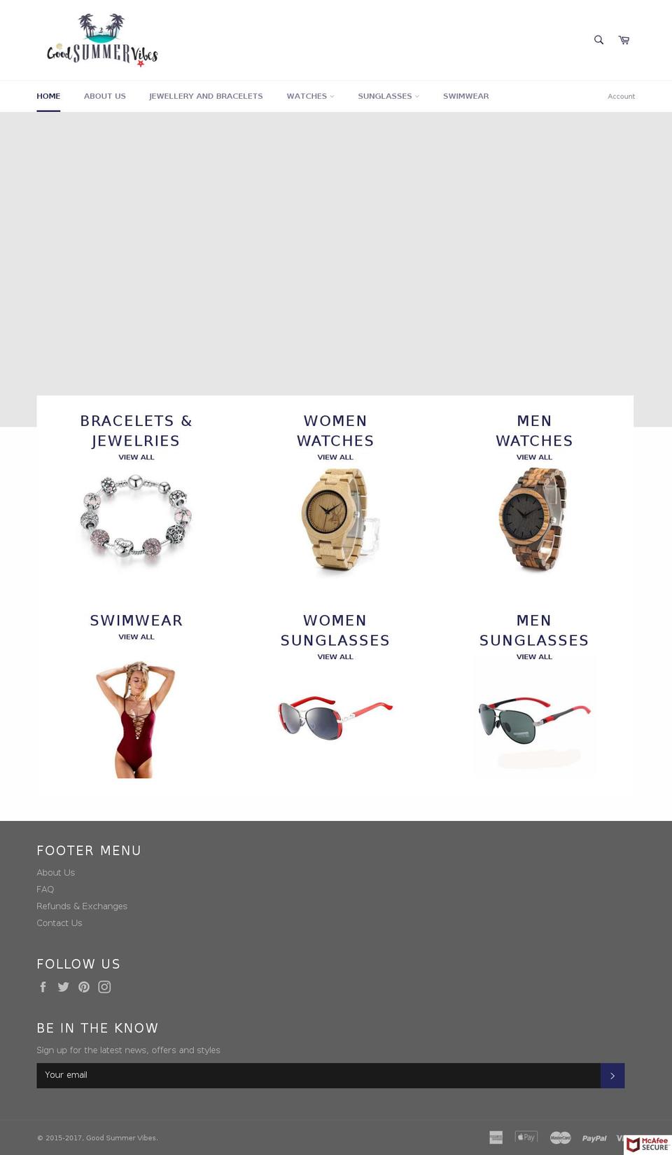 goodsummervibes.com — Shopify storefront screenshot