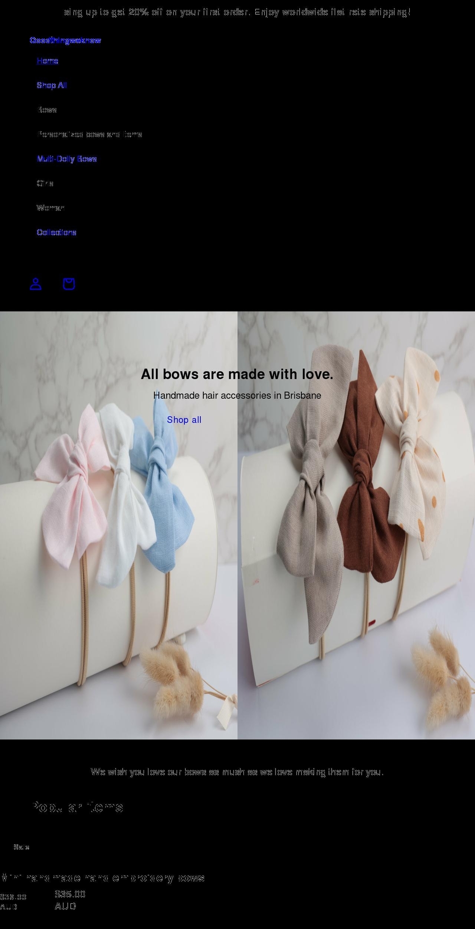 goodthingweknow.com shopify website screenshot