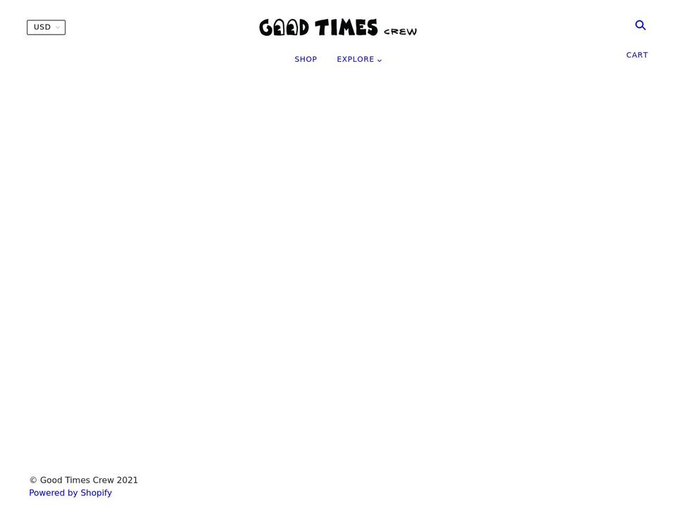 goodtimescrew.com shopify website screenshot