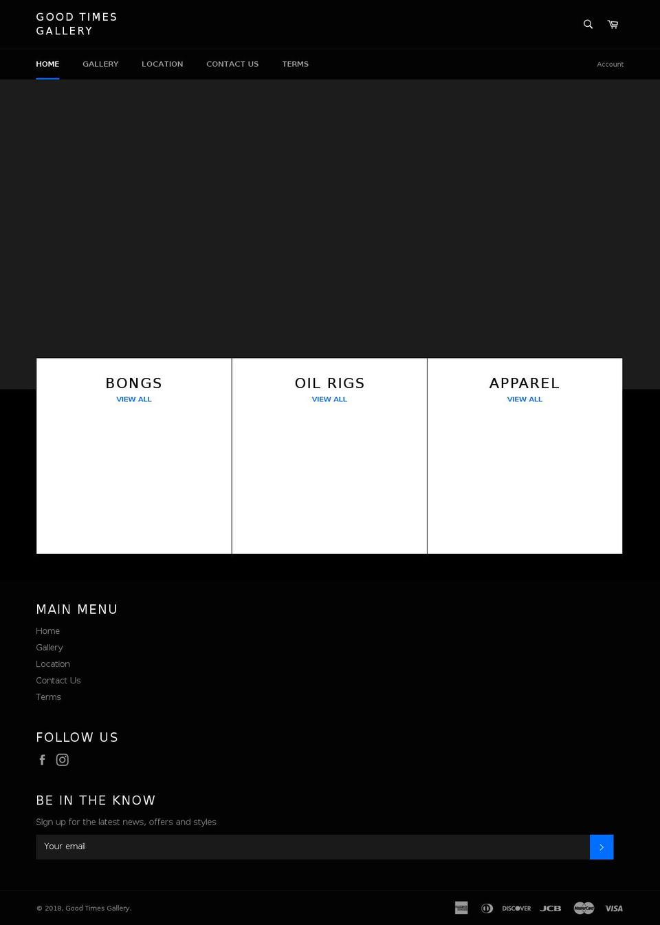 goodtimesgallery.com — Shopify storefront screenshot