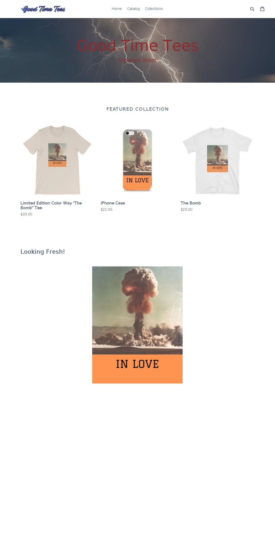 goodtimetees.com — Shopify storefront screenshot
