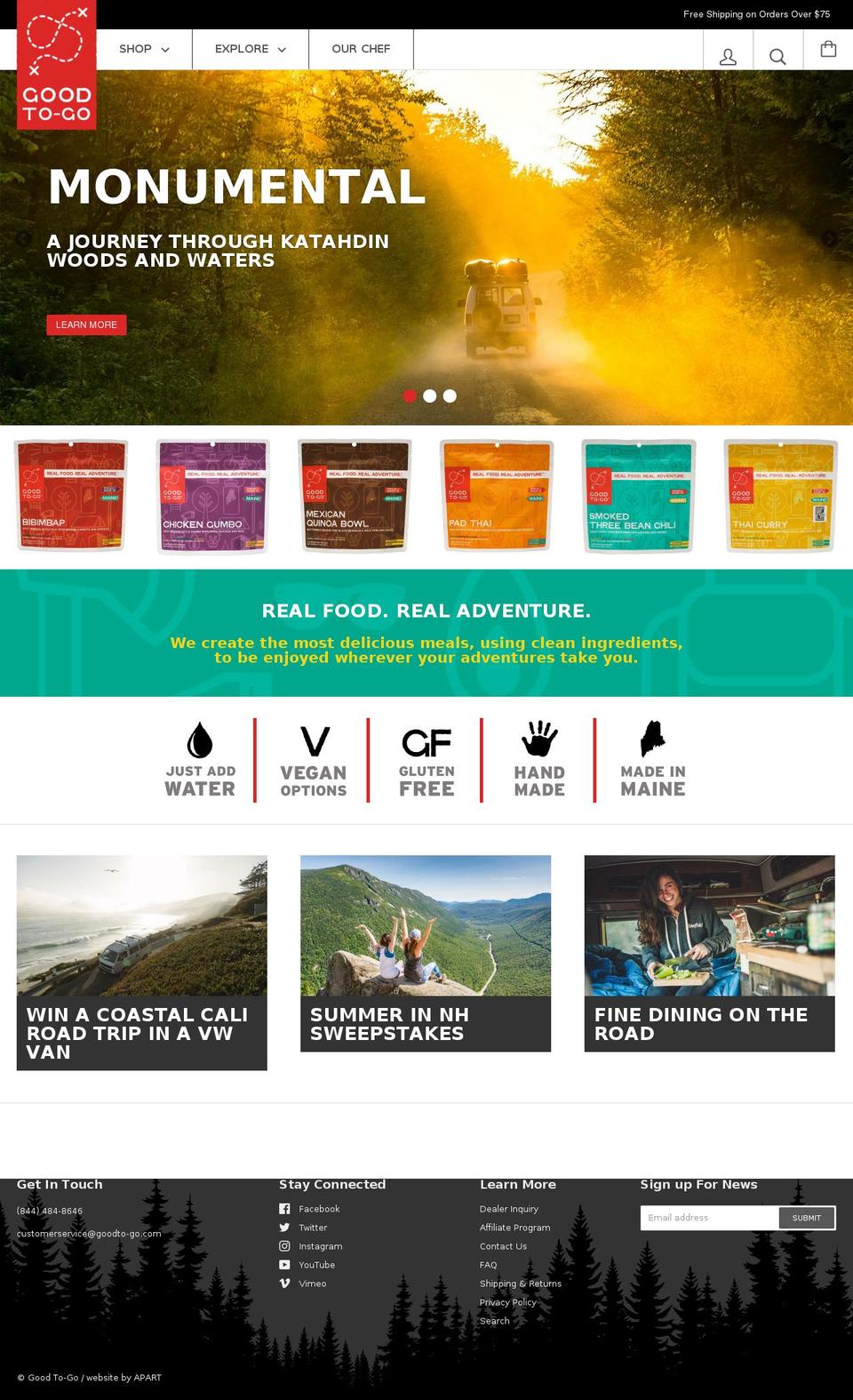 goodto-go.com shopify website screenshot