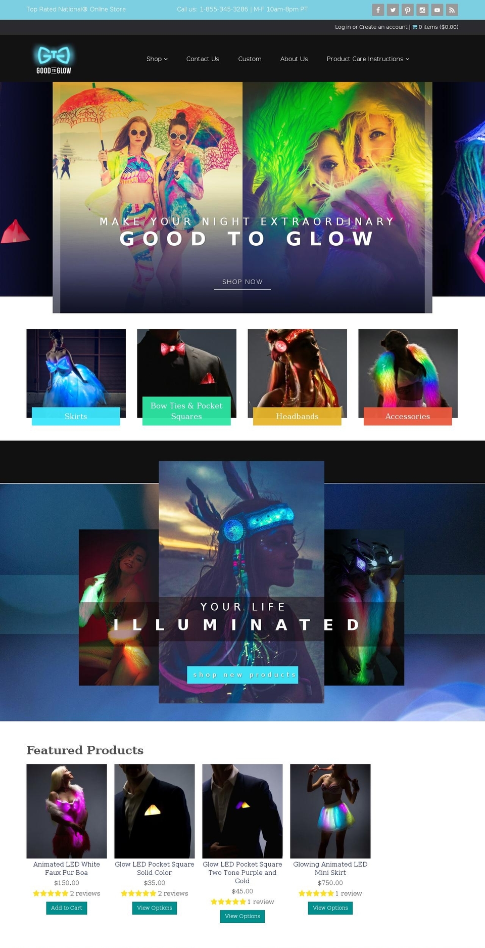 goodtoglow.com shopify website screenshot