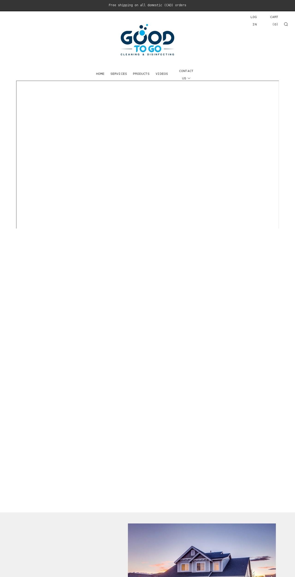 goodtogoclean.com shopify website screenshot