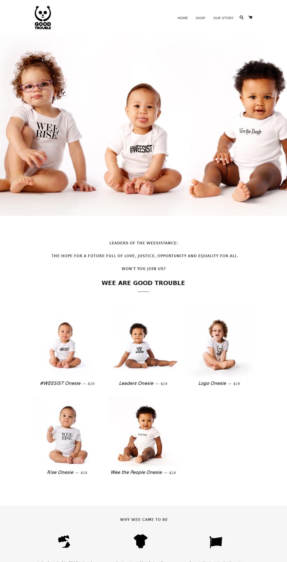 goodtroublecollective.com shopify website screenshot