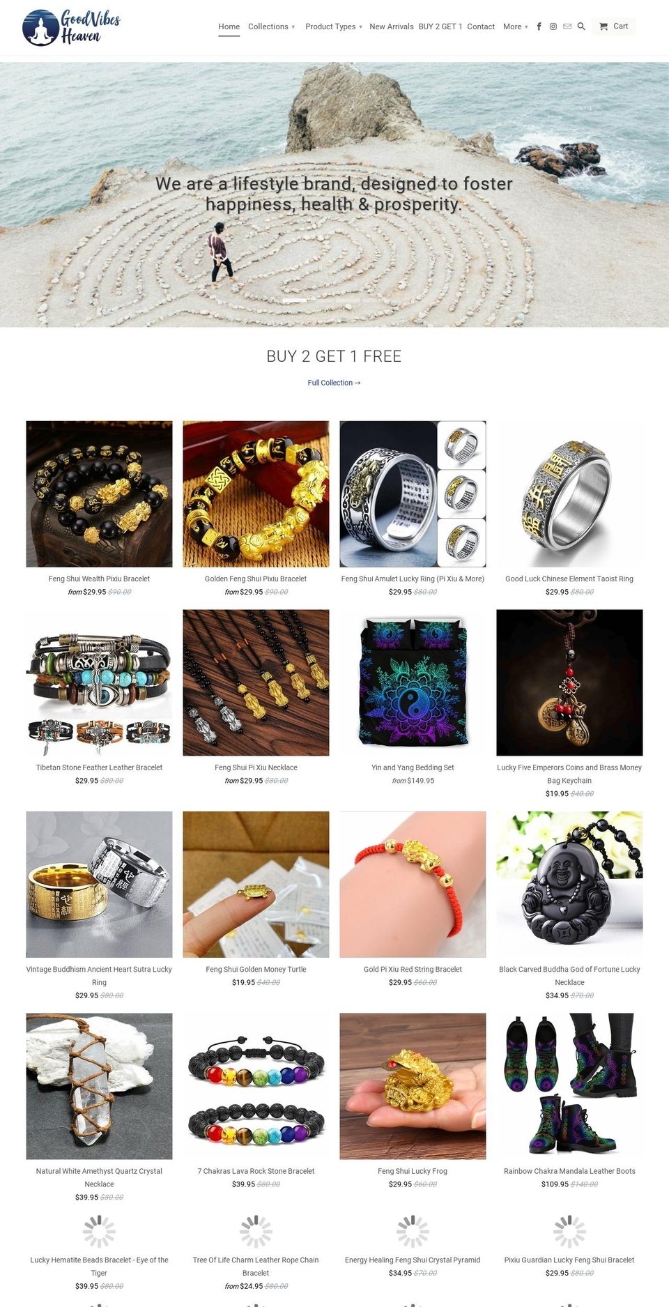 goodvibesheaven.com shopify website screenshot