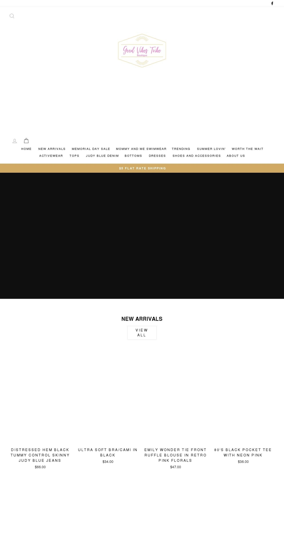 goodvibestribe.net shopify website screenshot
