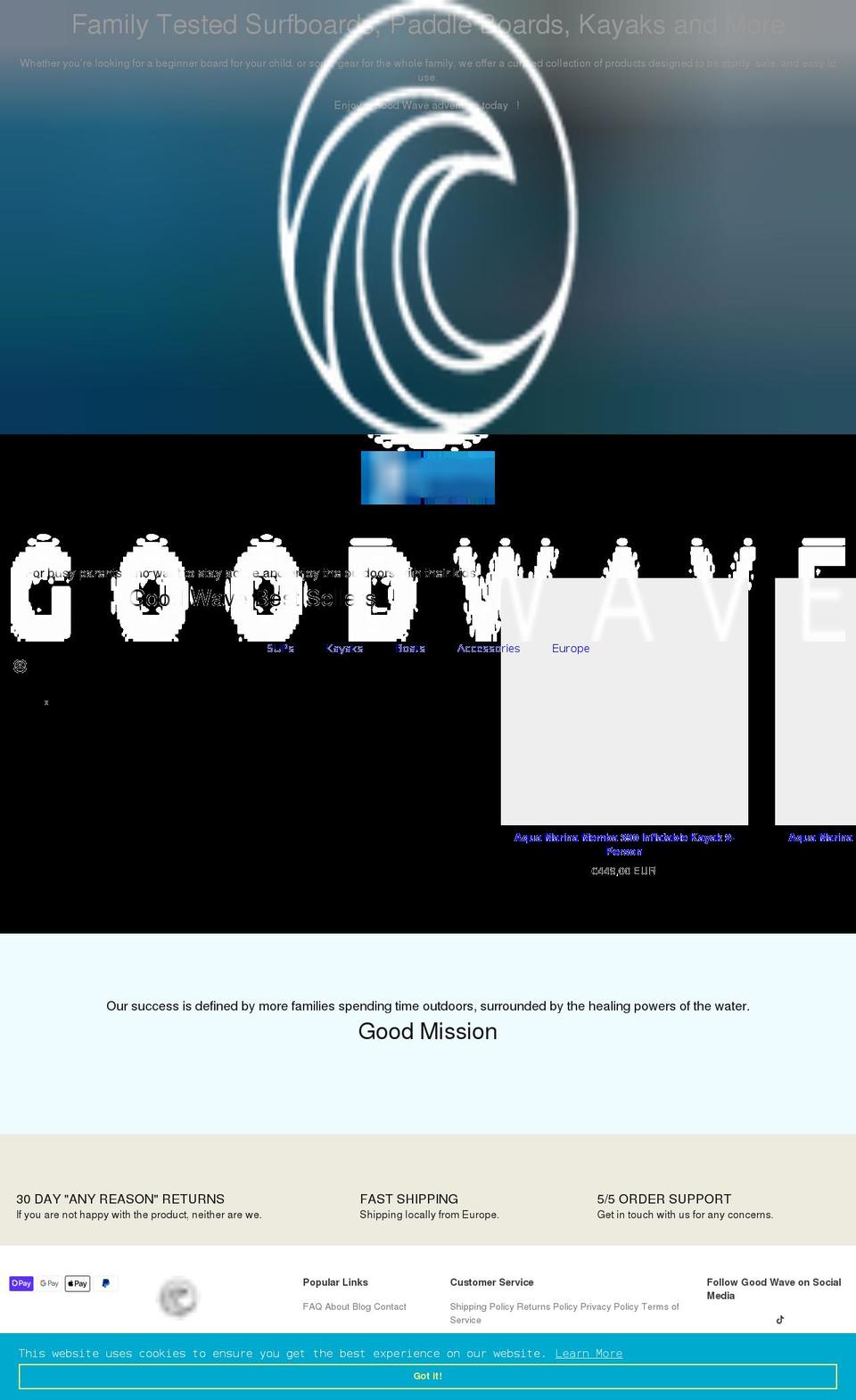 goodwave.eu shopify website screenshot