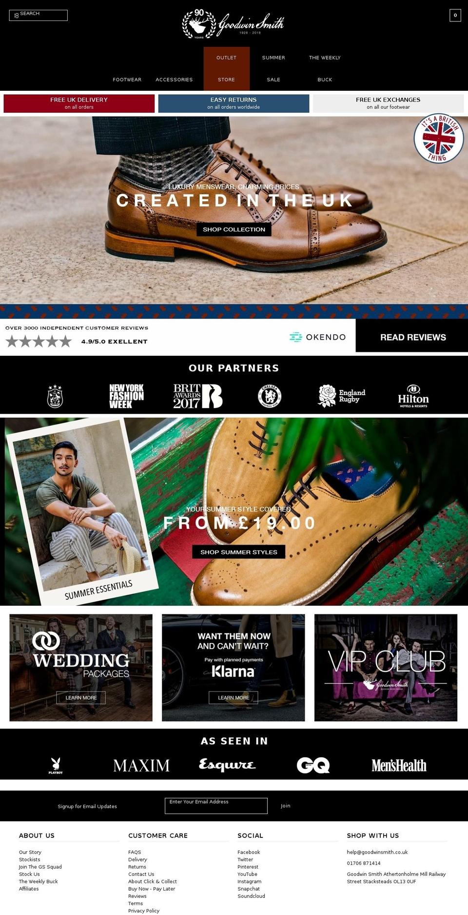 Goodwin Smith - Production Shopify theme site example goodwinsmith.com