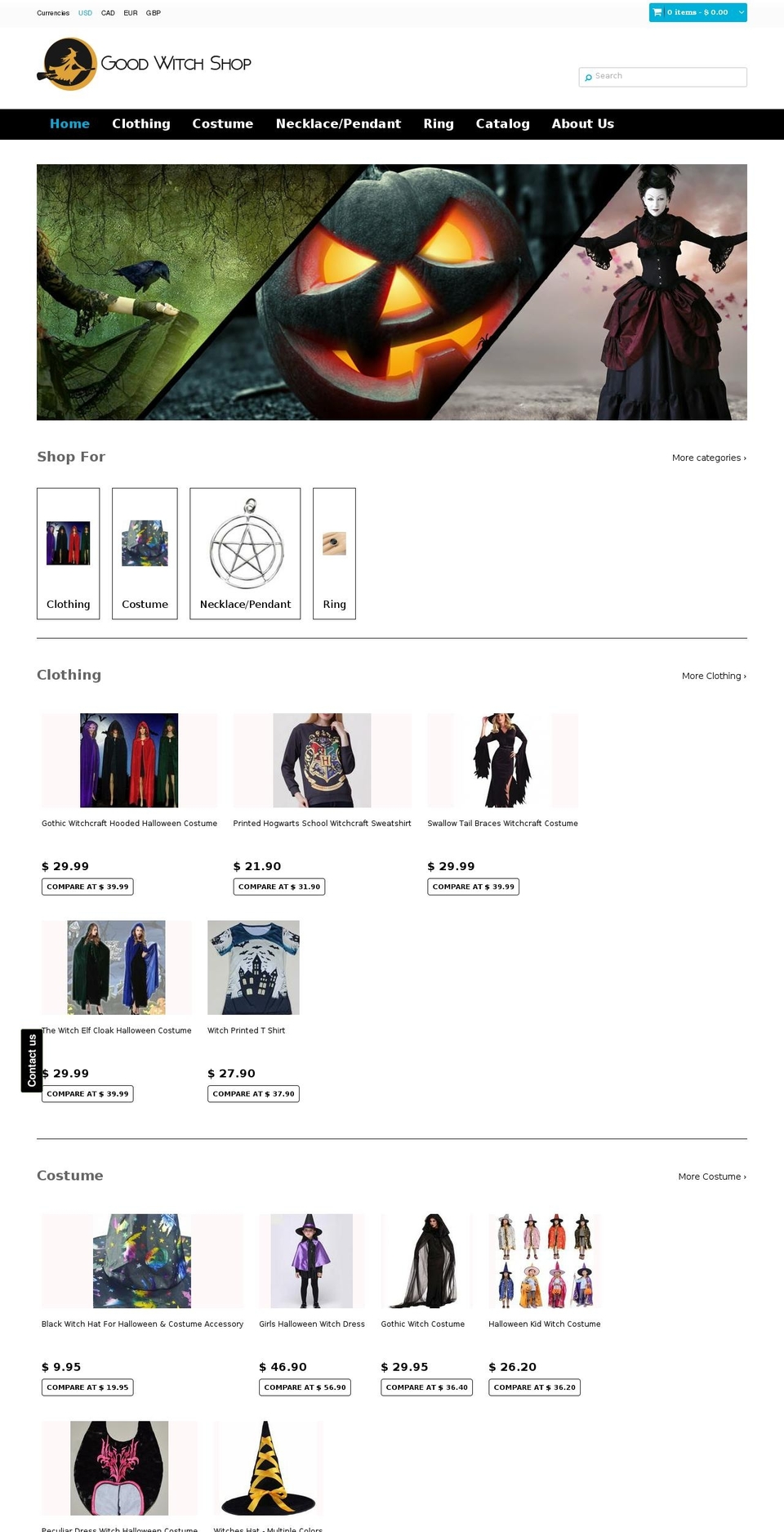 goodwitchshop.com shopify website screenshot
