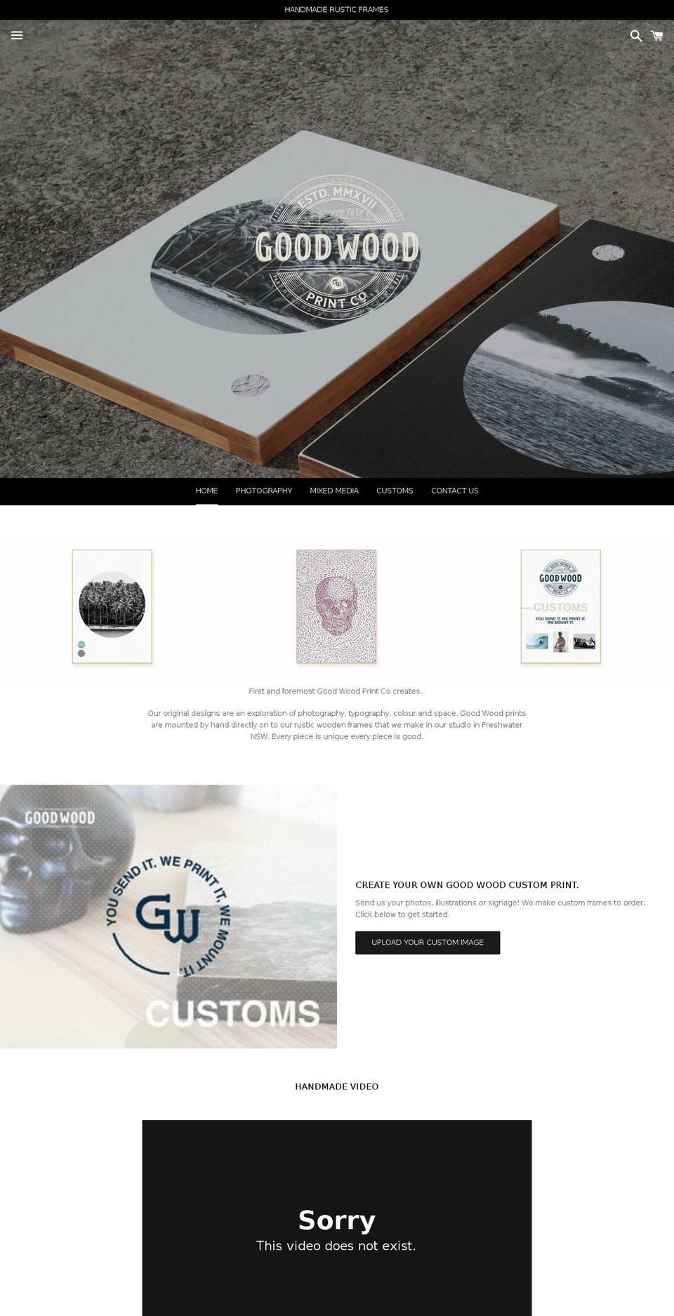 goodwoodprintco.com shopify website screenshot
