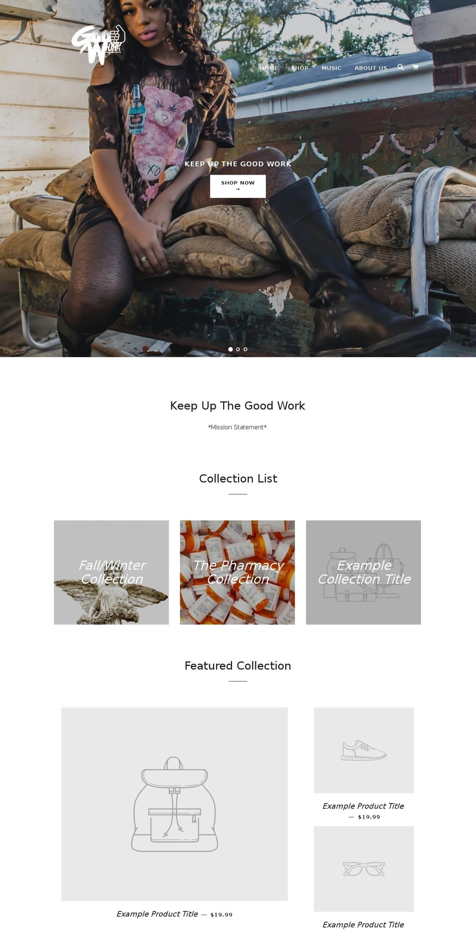 goodworkclothing.com — Shopify storefront screenshot