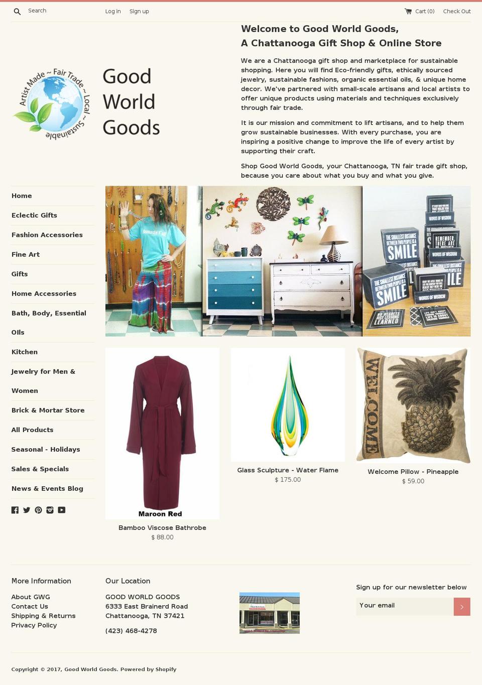 goodworldgoods.com shopify website screenshot