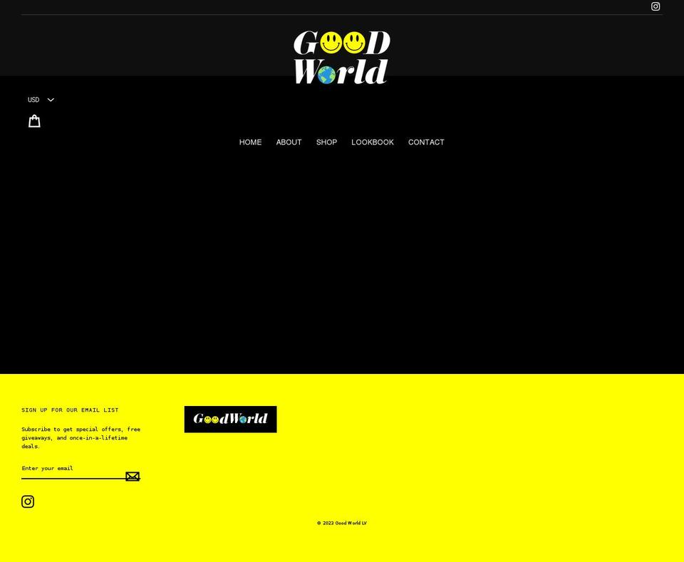 goodworldlv.com shopify website screenshot