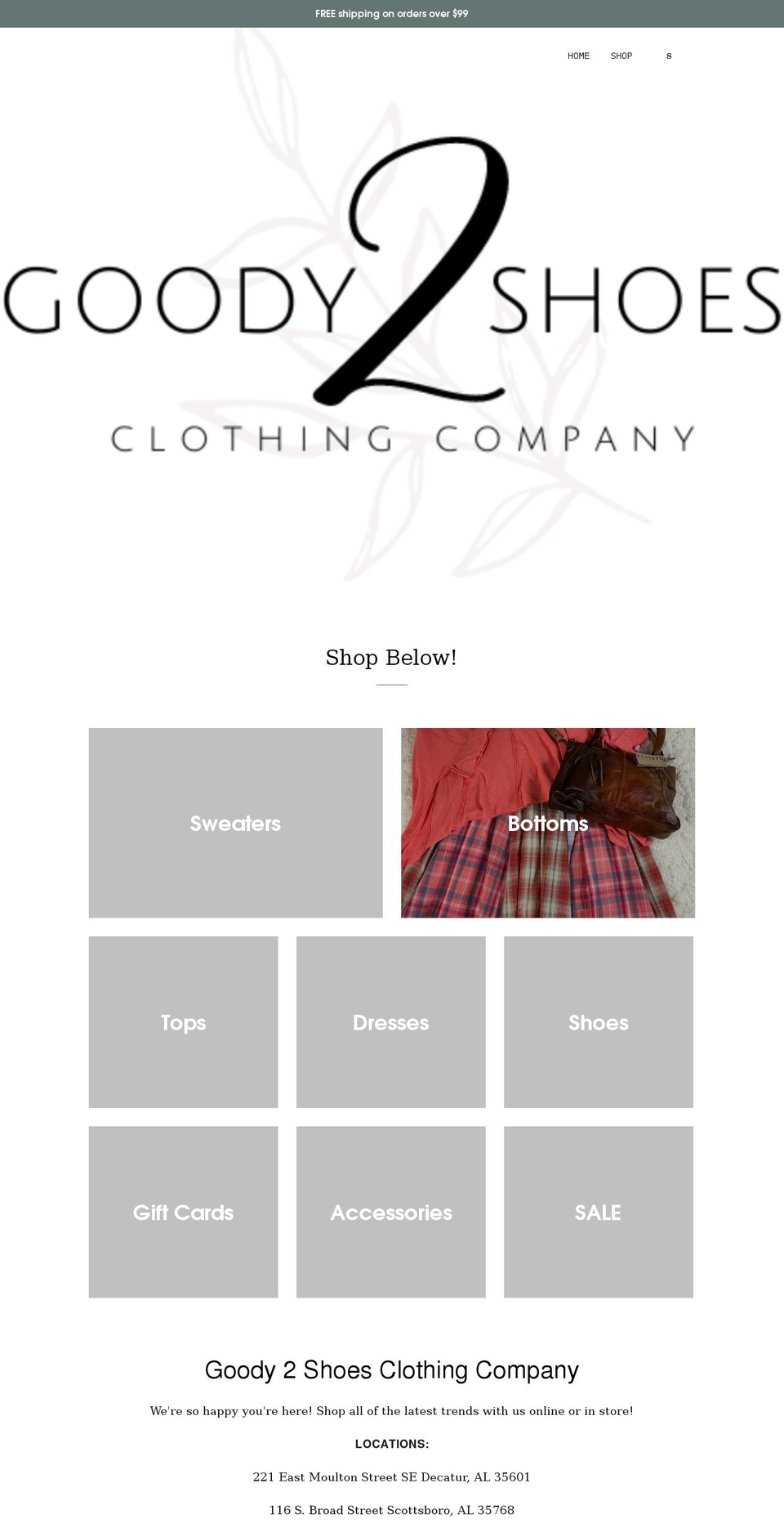 goody2shoesdecatur.com shopify website screenshot
