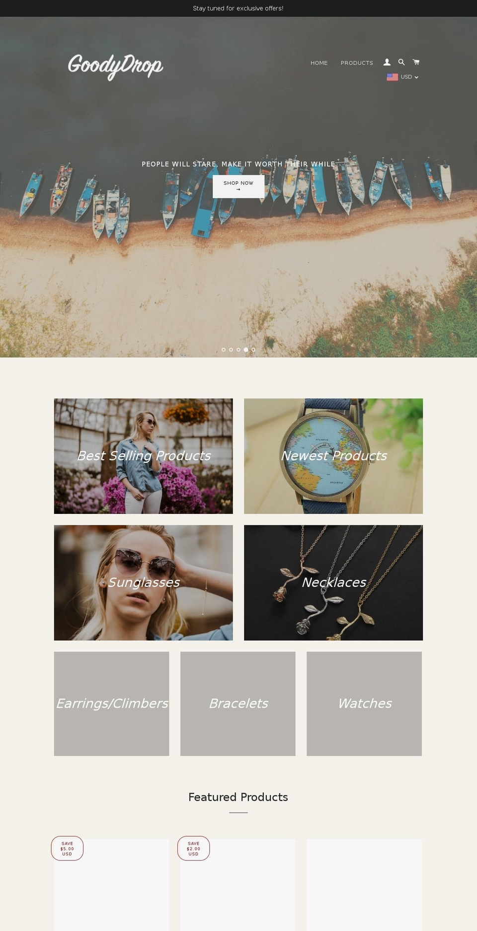 goodydrop.com — Shopify storefront screenshot