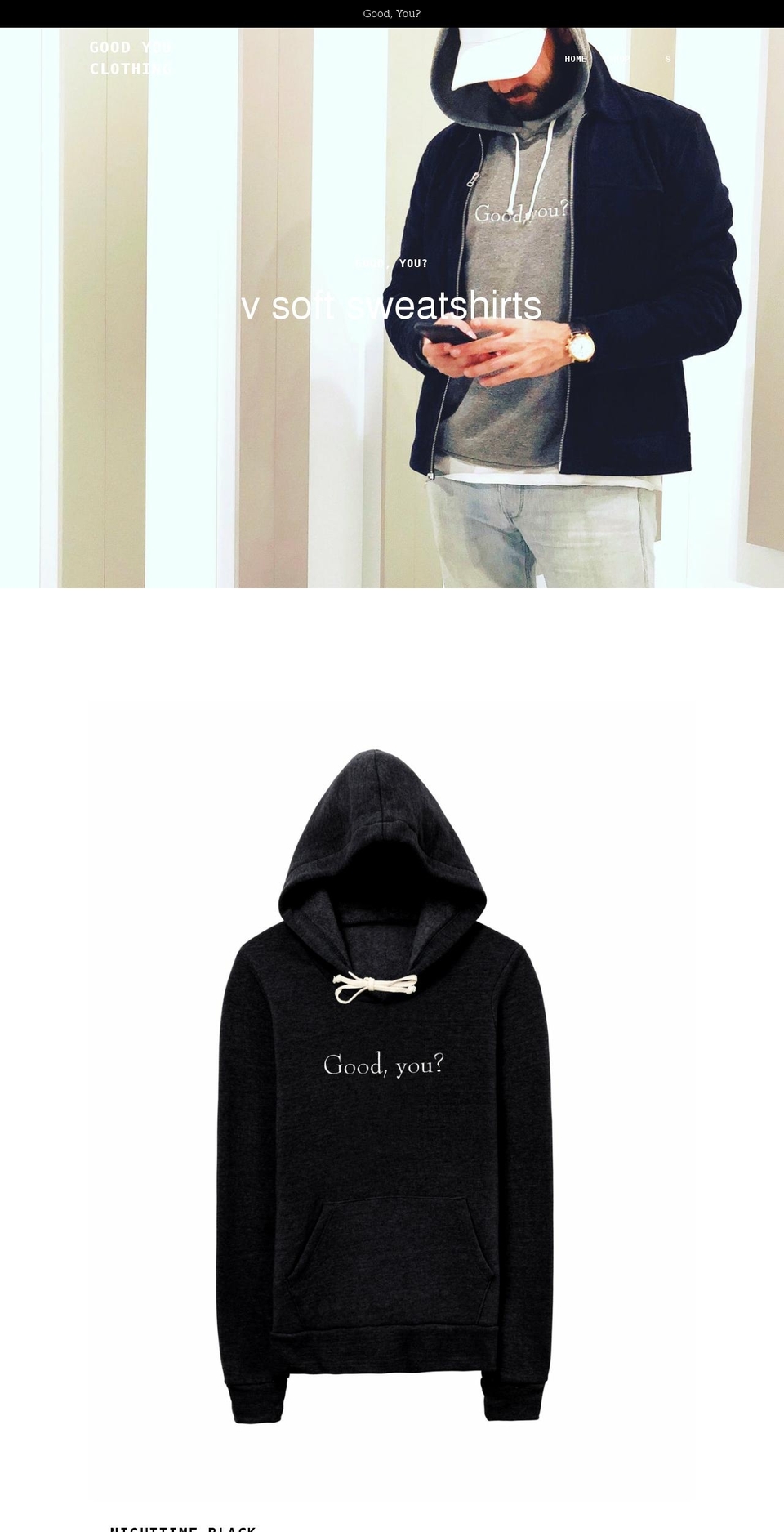 goodyouclothing.com shopify website screenshot
