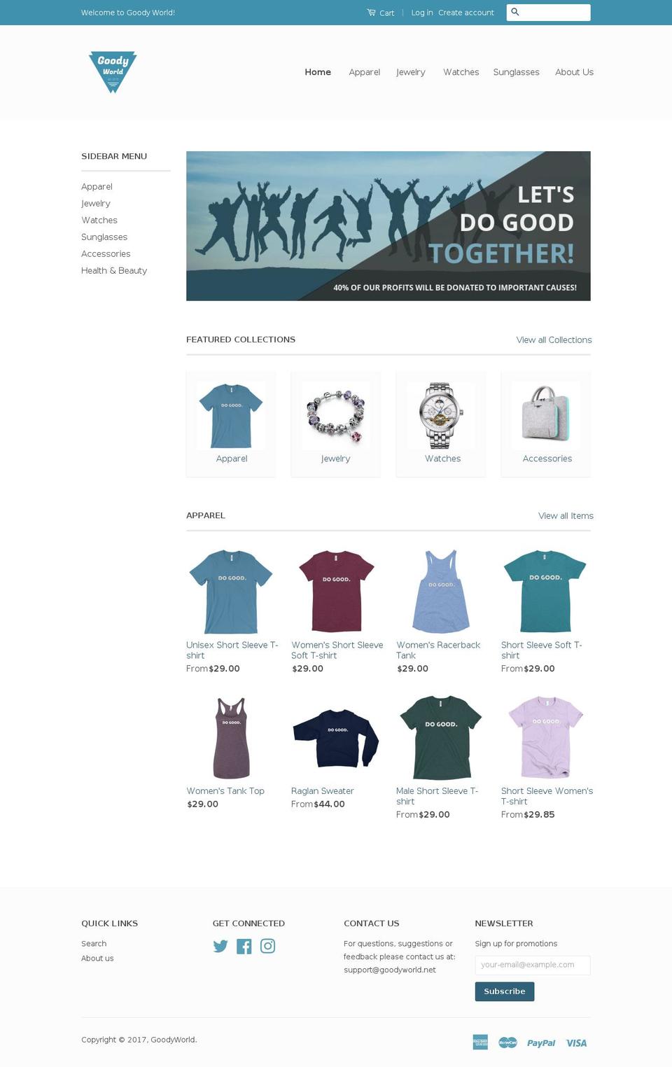 goodyworld.net shopify website screenshot