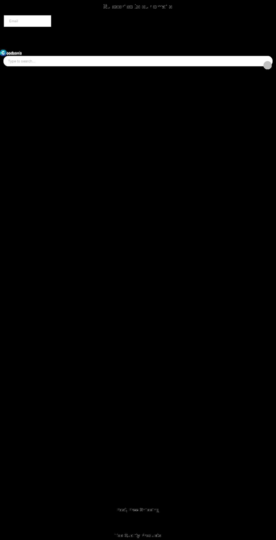 goodzonia.com shopify website screenshot