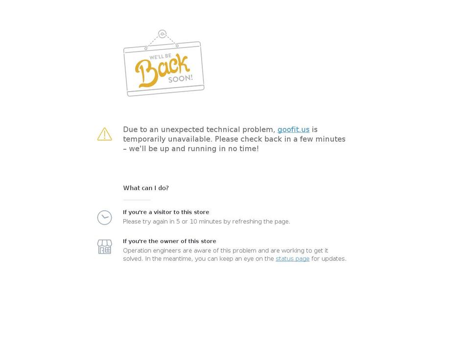 goofit.us shopify website screenshot