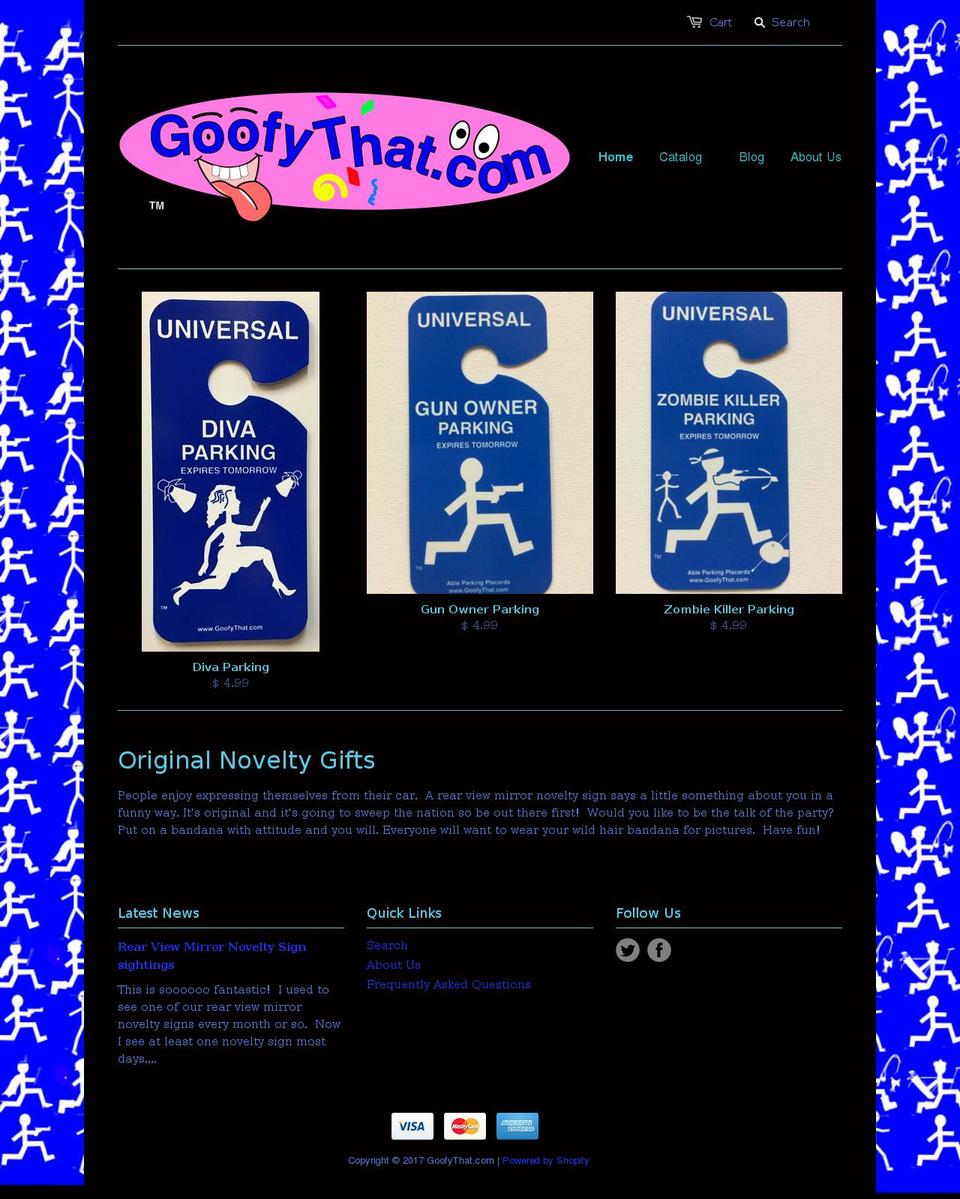 goofythat.com shopify website screenshot