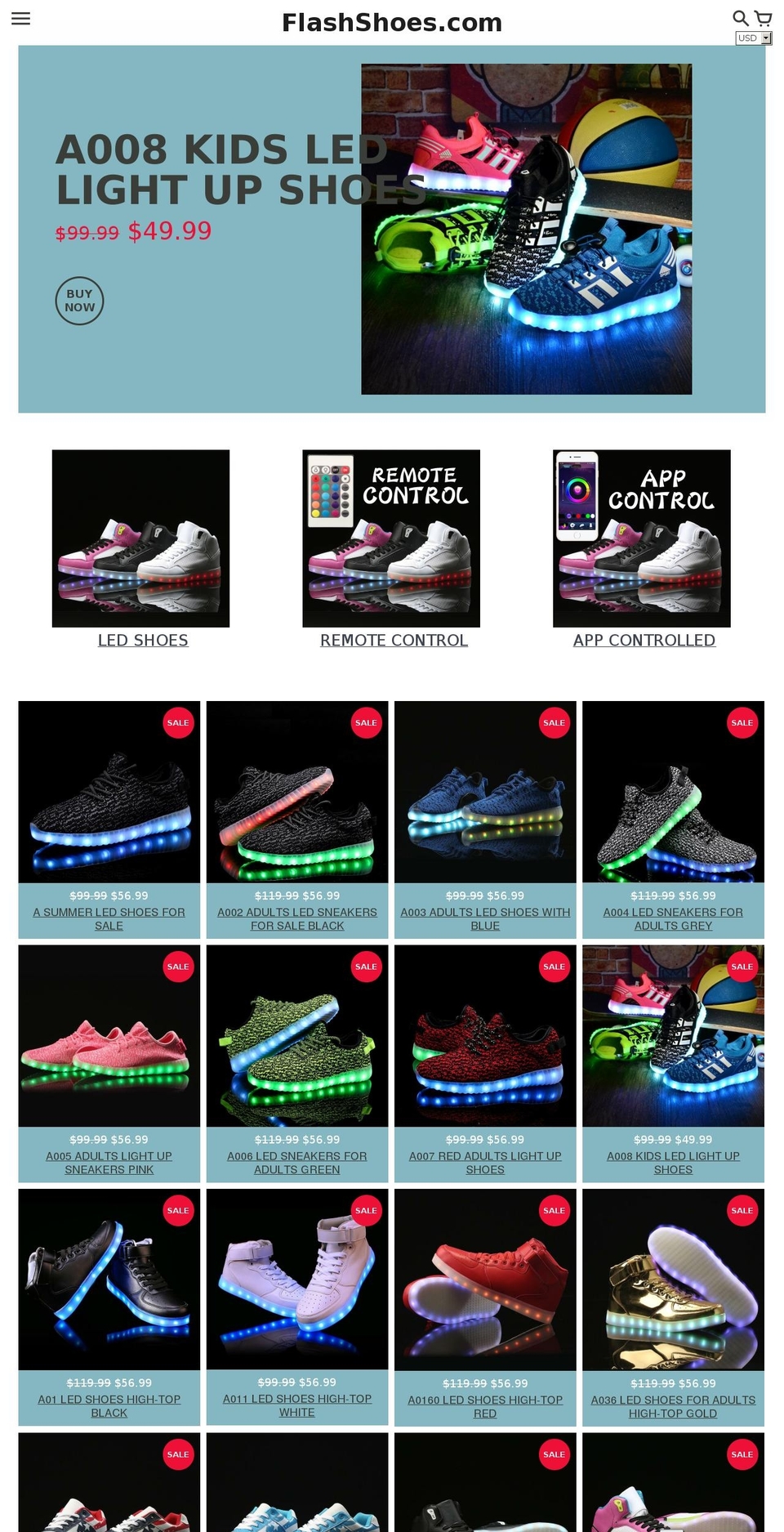 Colors Shopify theme site example googlesneakers.com