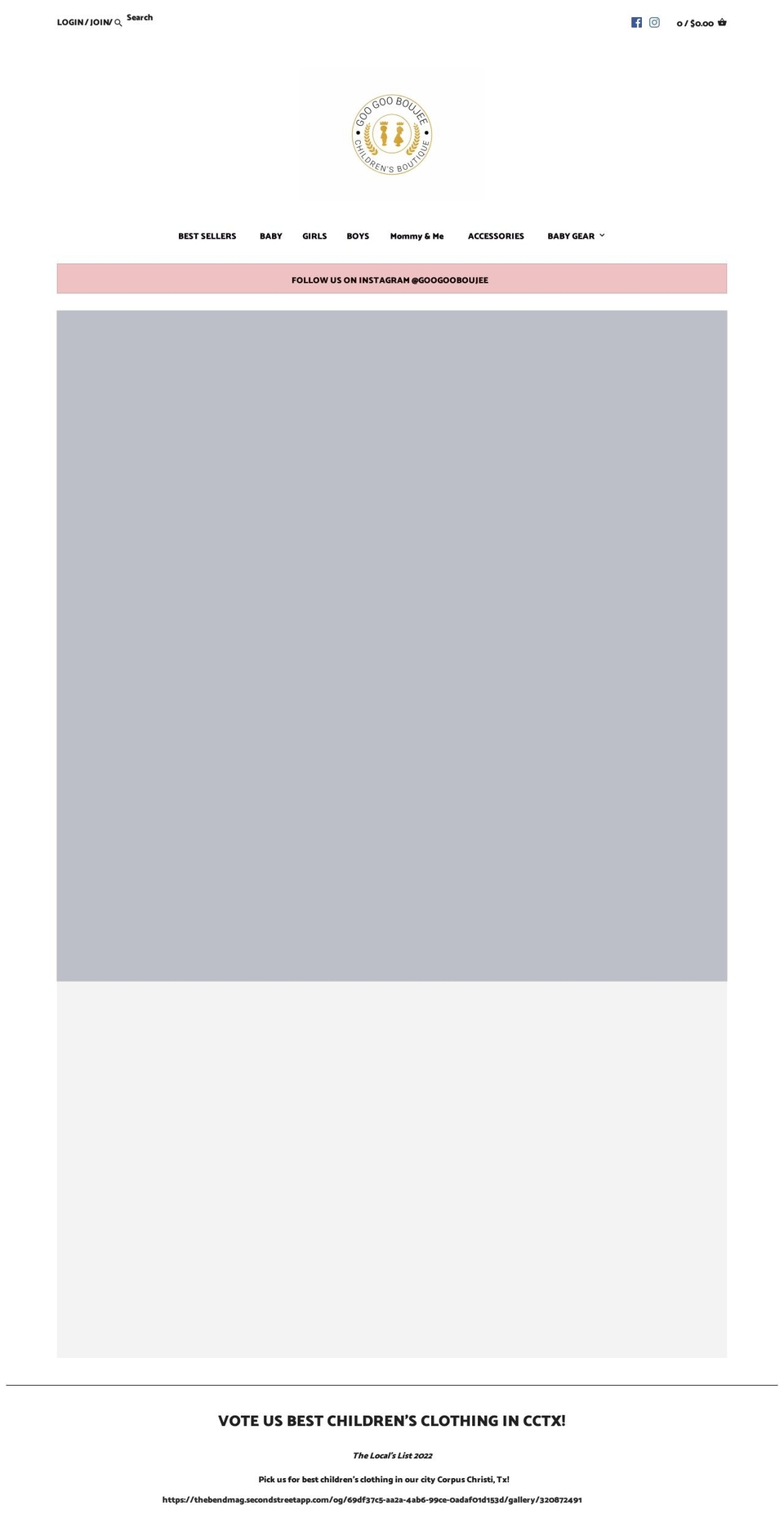 googooboujee.com — Shopify storefront screenshot